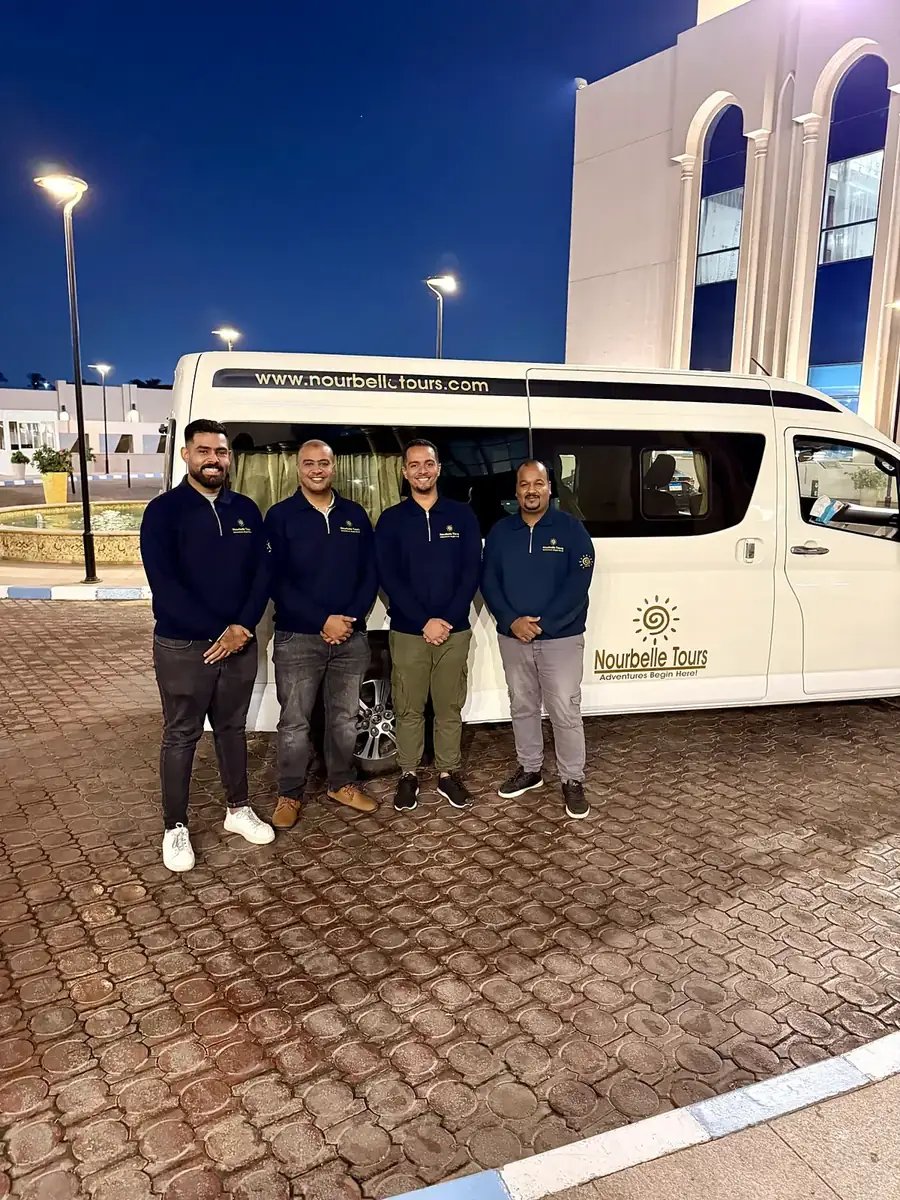 Nourbelle operations team with a branded van